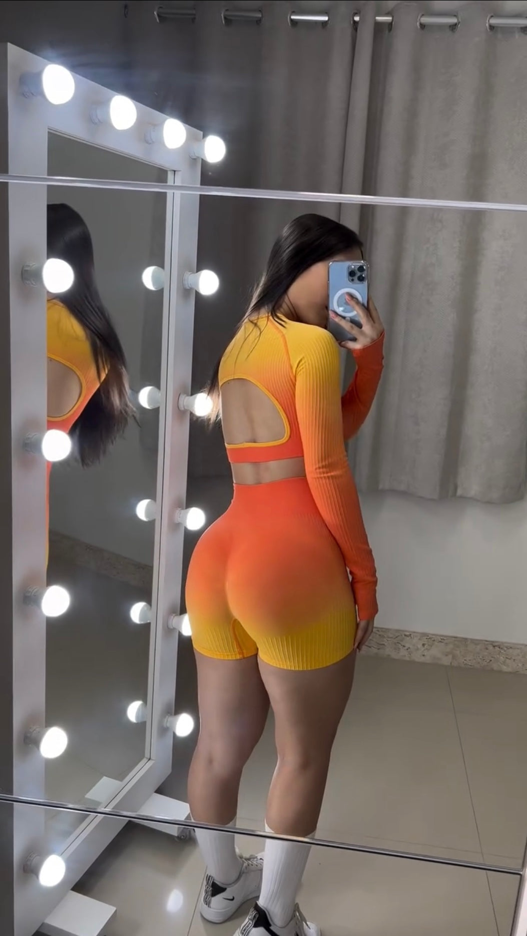 Conjunto Short Laranja Selva - Manga Longa - Imagem 4