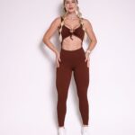 Macacão Fitness Valência Coffee