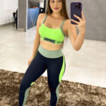 Conjunto Legging Apex Training - Verde Neon