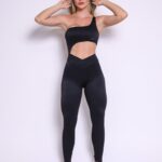 Macacão Fitness Pixel Preto