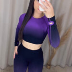Conjunto Legging Purple and Black