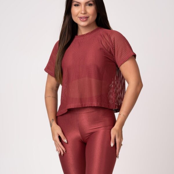 Blusa Cropped Telinha Comfy Telha