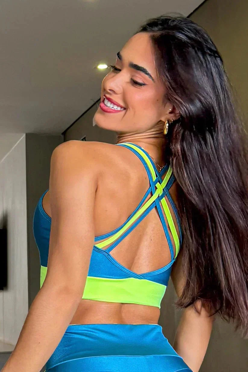 Conjunto Fitness Athletic Azul - Imagem 6